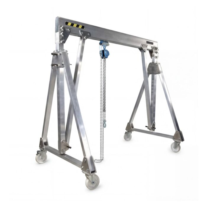 עגורן שער ידני מתקפל אלומיניום / קל