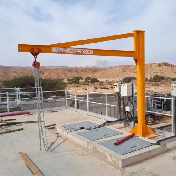 תכנון והקמת מערך ציוד הרמה במרכזי טיהור שפכים (מט"ש)