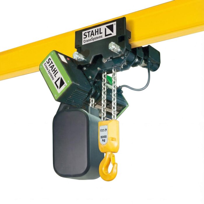 גלגלת הרמה בתלוי מקוצר עם קרונית חשמלית STAHL