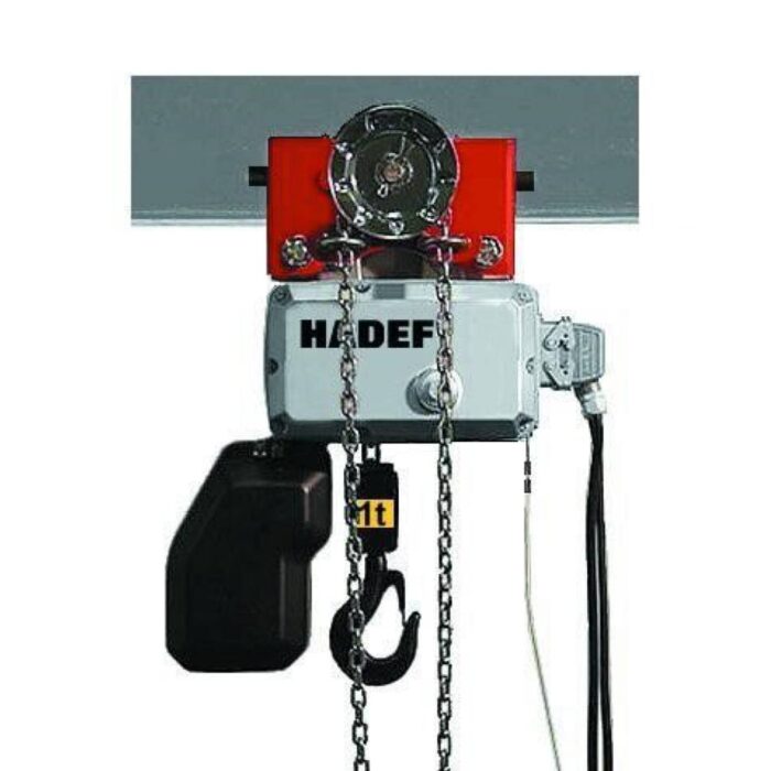 גלגלת הרמה חשמלית עם קרונית מונעת שרשרת HADEF